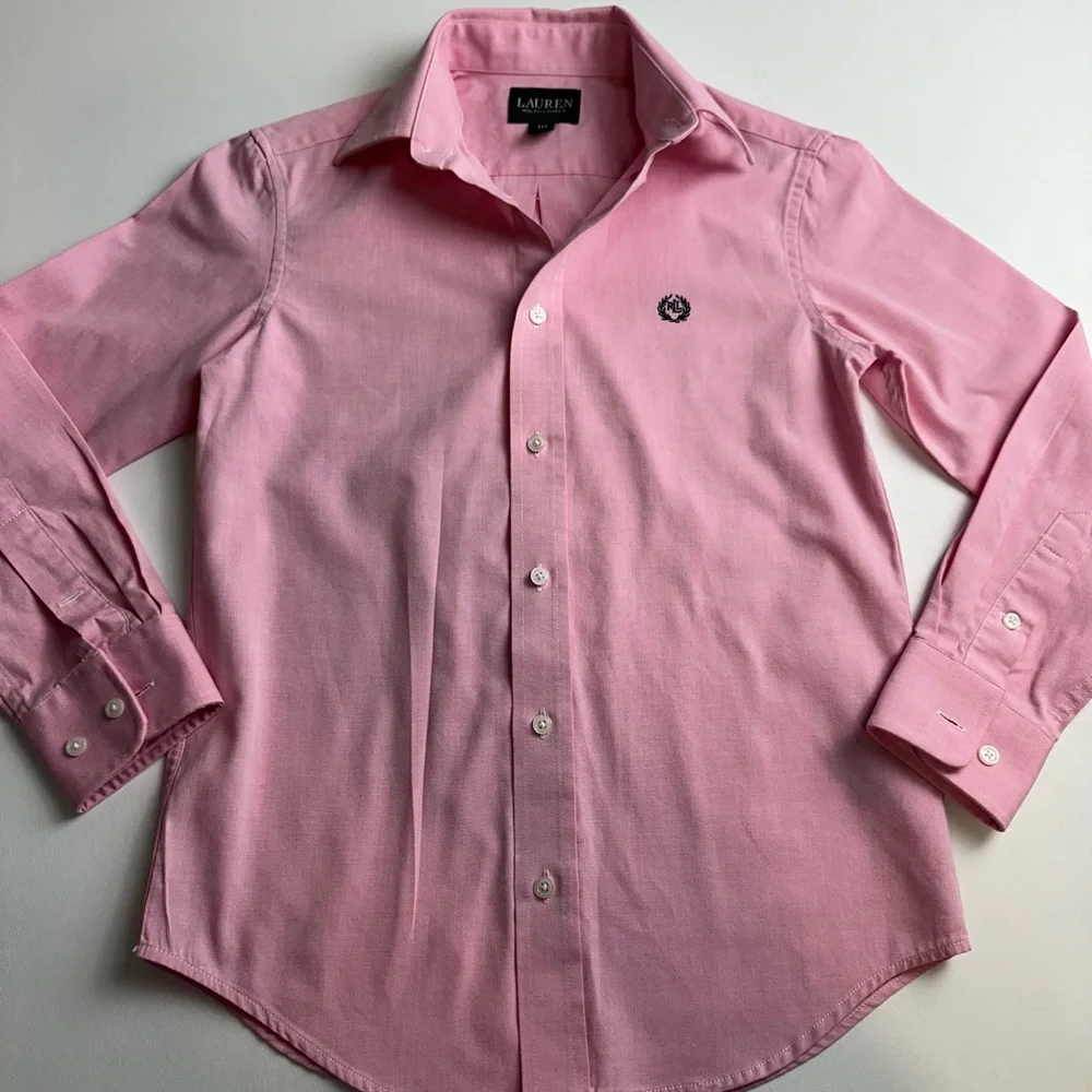 Ralph Lauren kids size 10 long sleeve, Oxford, preppy‎ button down shirt (New)